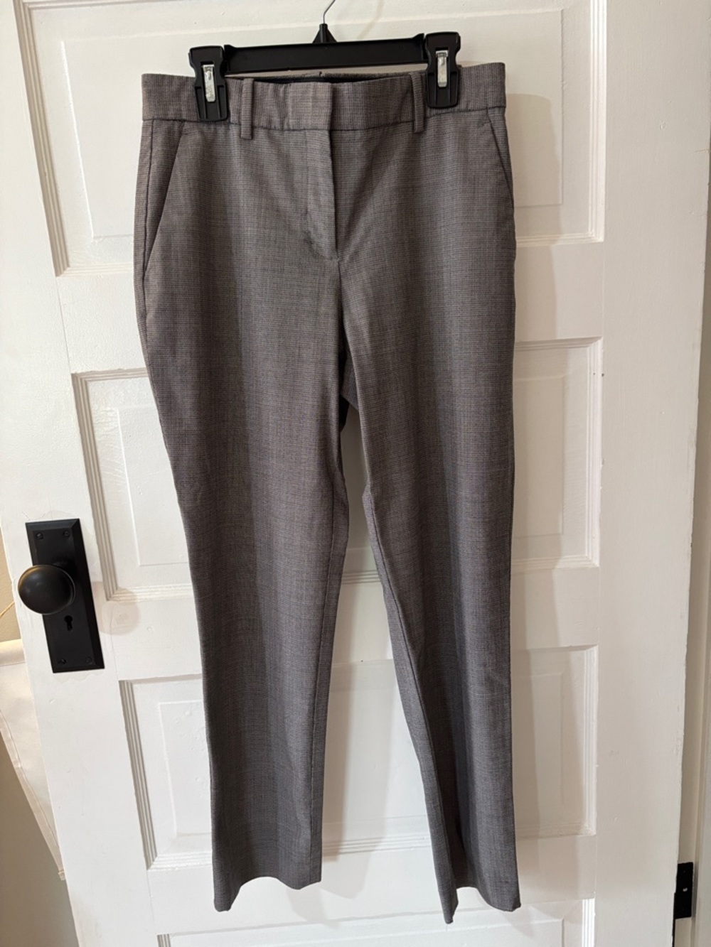 Theory Gray Tailored Dress Trousers - Stylish Work Pants, Dress Pants